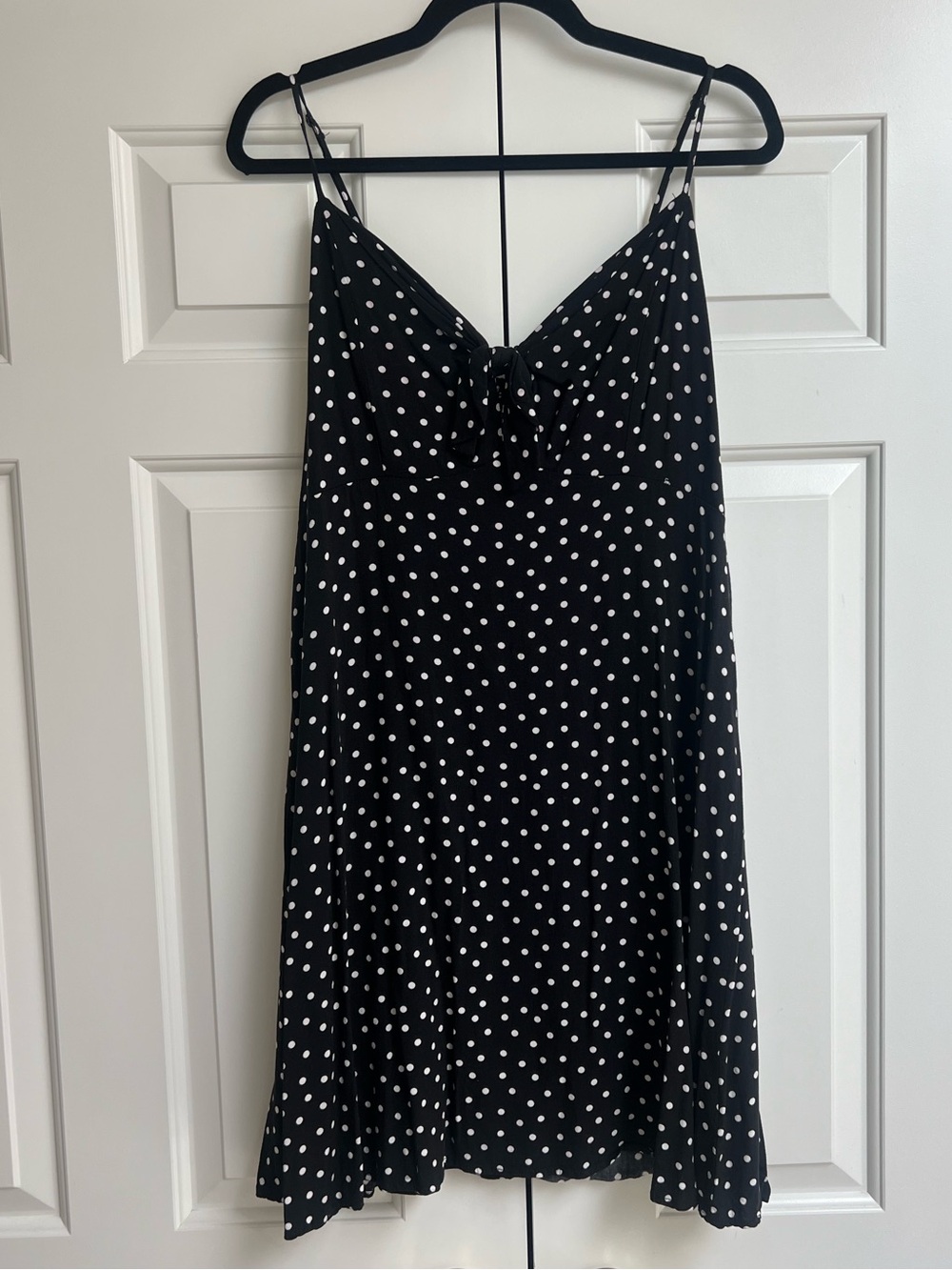 Mossimo Black Polka Dot Slip Dress